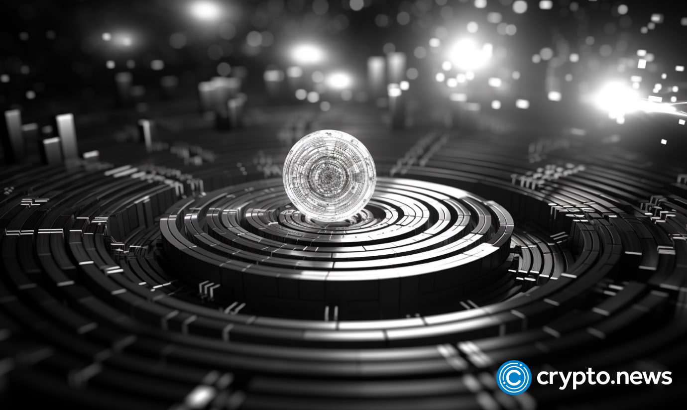 crypto news white vortex of the crypto world blockchain and artificial intelligence black and white light blurry background v5.2 1