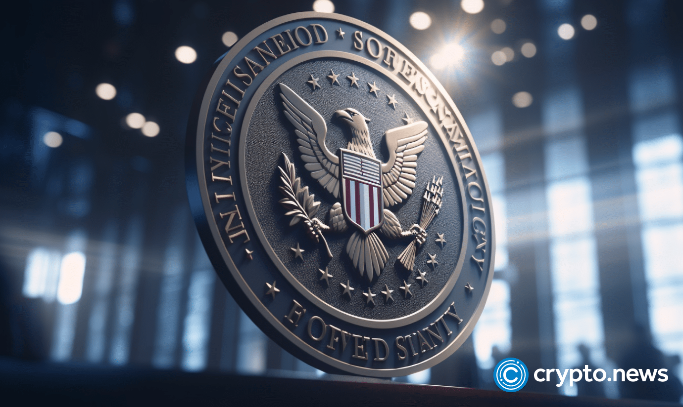crypto news The US Securities and Exchange Commission logo Ethereum crypto blockchain backgrou v5.2