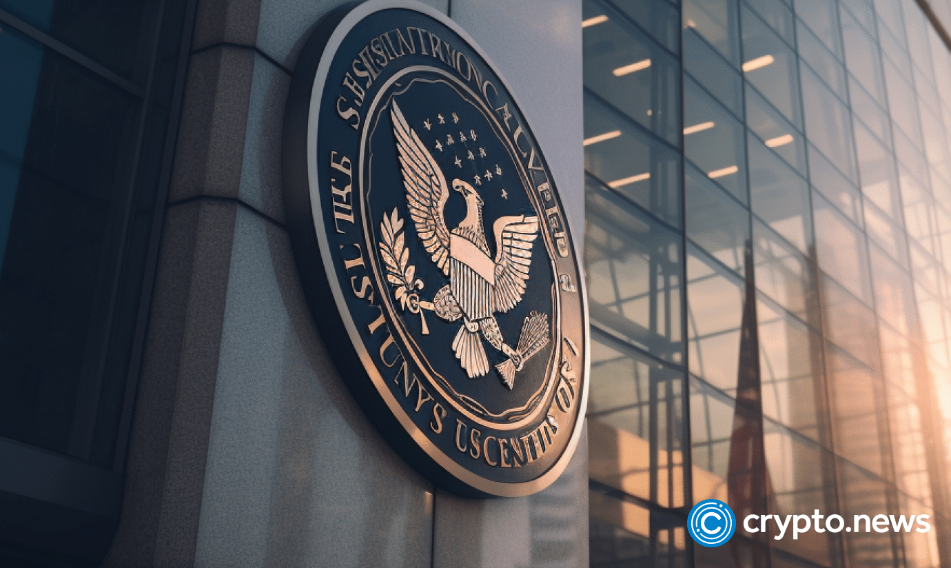 crypto news The US Securities and Exchange Commission logo Ethereum crypto blockchain backgroun v5.2