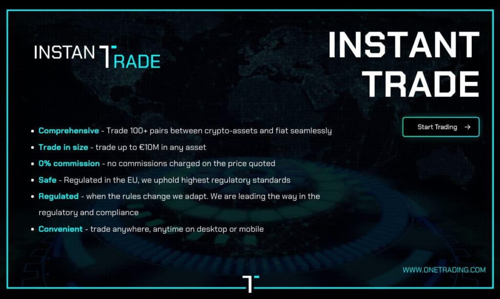 One Trading launches Instant Trade - 1