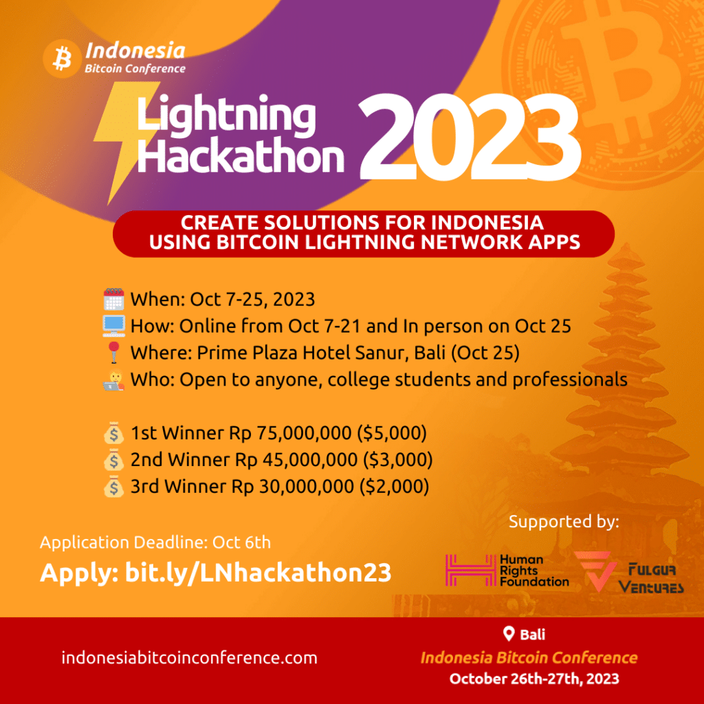 Indonesia Bitcoin Conference 2023 to host a Lightning Network hackathon  - 1