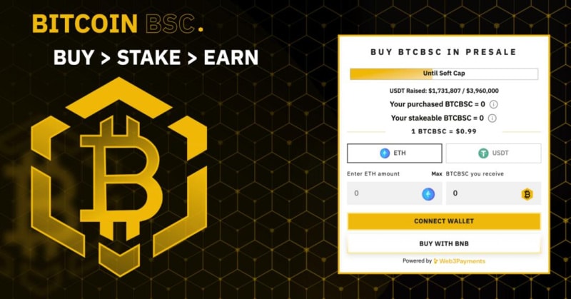 Bitcoin BSC presale approaches $2m, reaches 50% of soft cap - 2