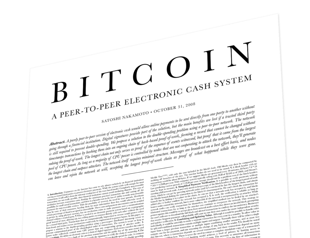 research paper that brought bitcoin to the world