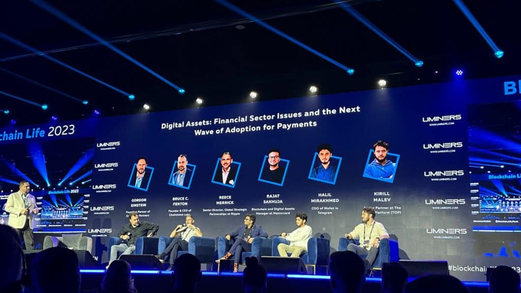 Pioneers from Ripple, Mastercard, and Telegram discuss crypto adoption at Blockchain Life 2023 - 1