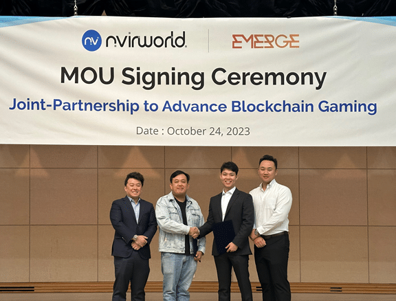 NvirWorld ร่วมมือกับ EMERGE Group เพื่อพัฒนาเกมบล็อกเชน - 1