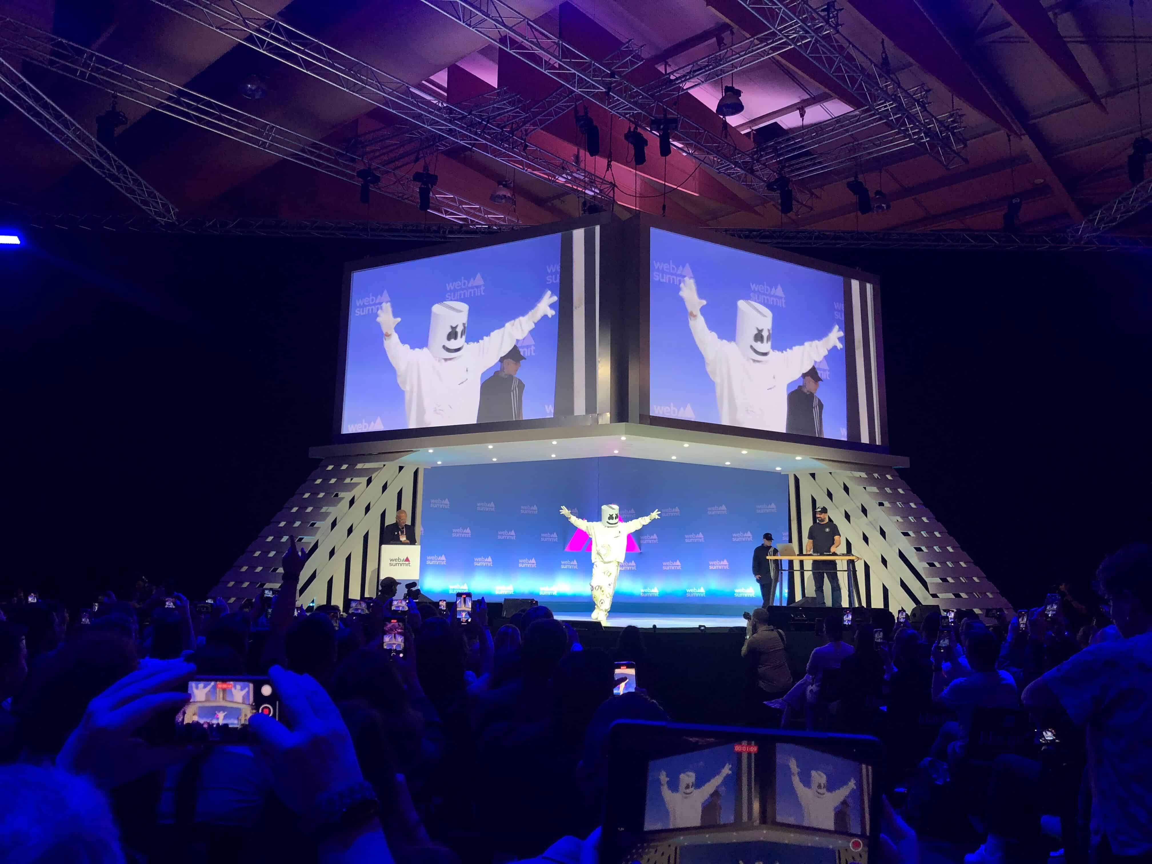 Fake DJ Marshmello presents sham coin at Web Summit as activists’ campaign - 1