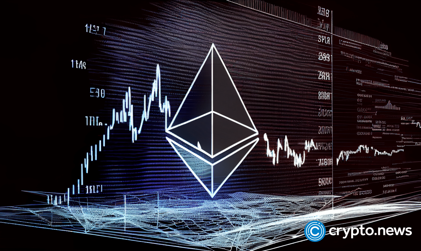 crypto news Ethereum logo trading chart background02