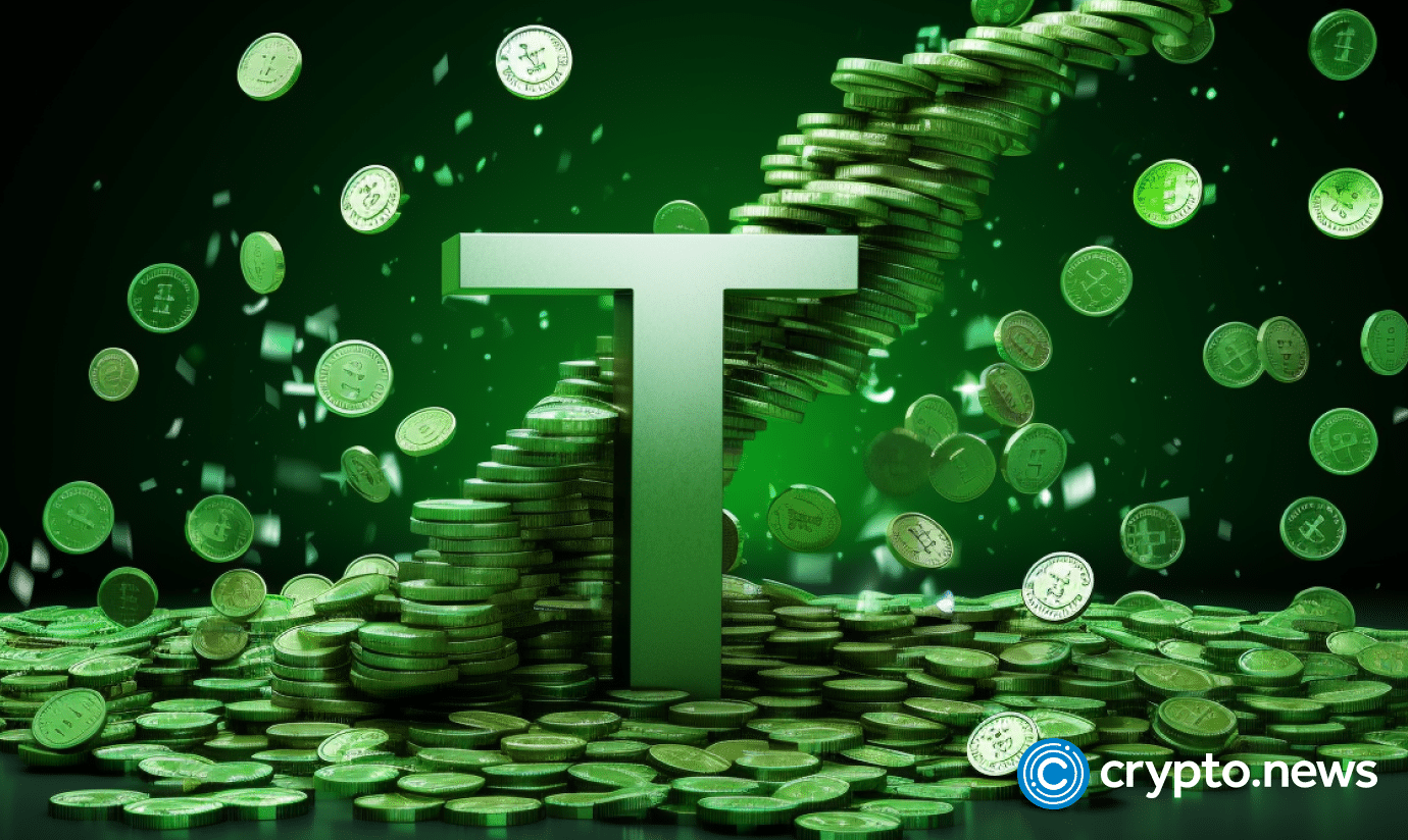 crypto news T letter green coins and trading chart background white and green color v5.2