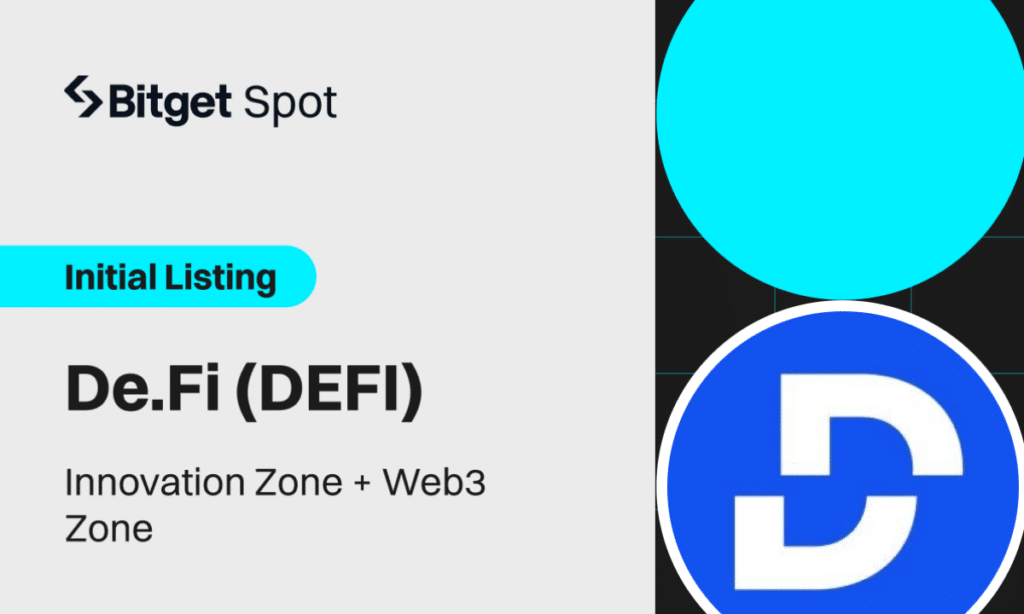 Bitget lists De.Fi in innovation and web3 zones - 1