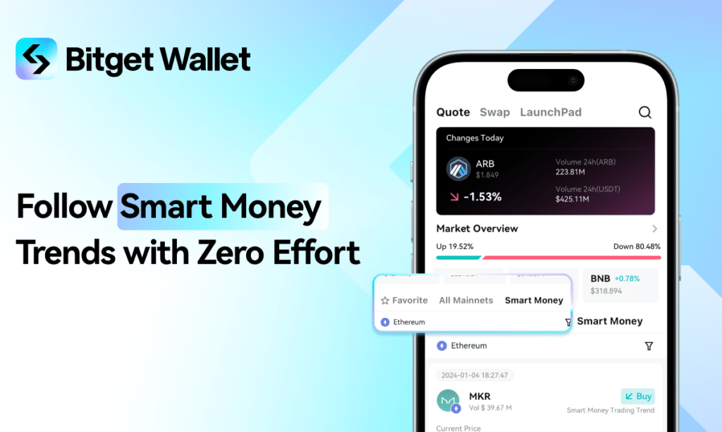 Bitget Wallet unveils 'Smart Money' feature, elevating trading with AI-enhanced real-time insights - 1