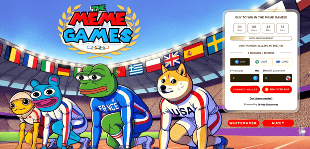 Crypto’s Olympics-inspired sensation ‘The Meme Games’ nears $250k in presale - 3