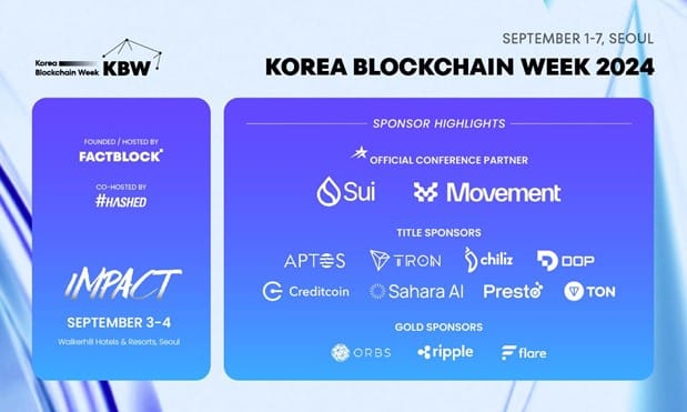 Korea Blockchain Week 2024 names Movement Labs official conference partner, unveils new headline speakers, sponsors - 1