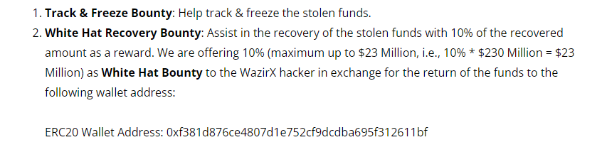 WazirX co-founder preps bounty program to recover stolen funds - 1