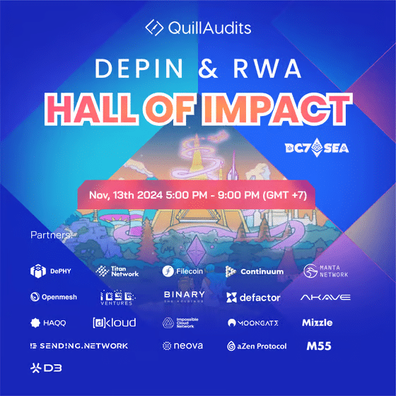 QuillAudits’ DePIN and RWA Hall of Impact at Devcon awaits traders - 1