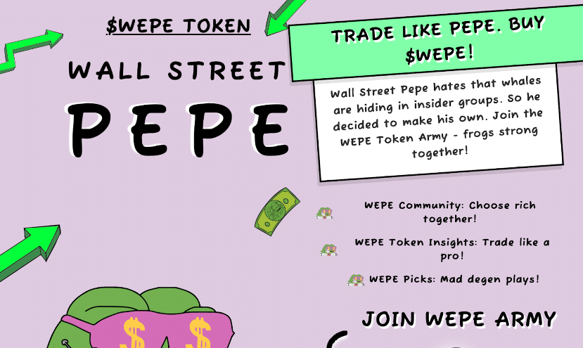 New crypto presale for Wall Street Pepe launches - poised to be the next Pepe Coin - 3