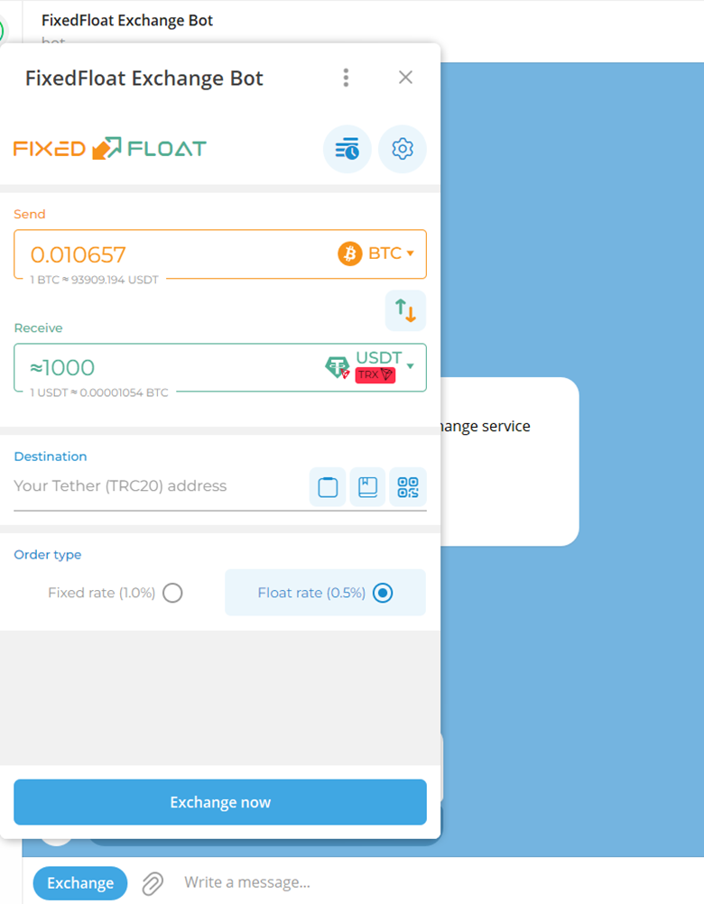 FixedFloat launches FixedFloatBot on Telegram to simplify crypto trading - 2