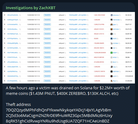 Wallstreetbets X account compromised, victim drained on Solana for over $2.2m worth of meme coins - 1