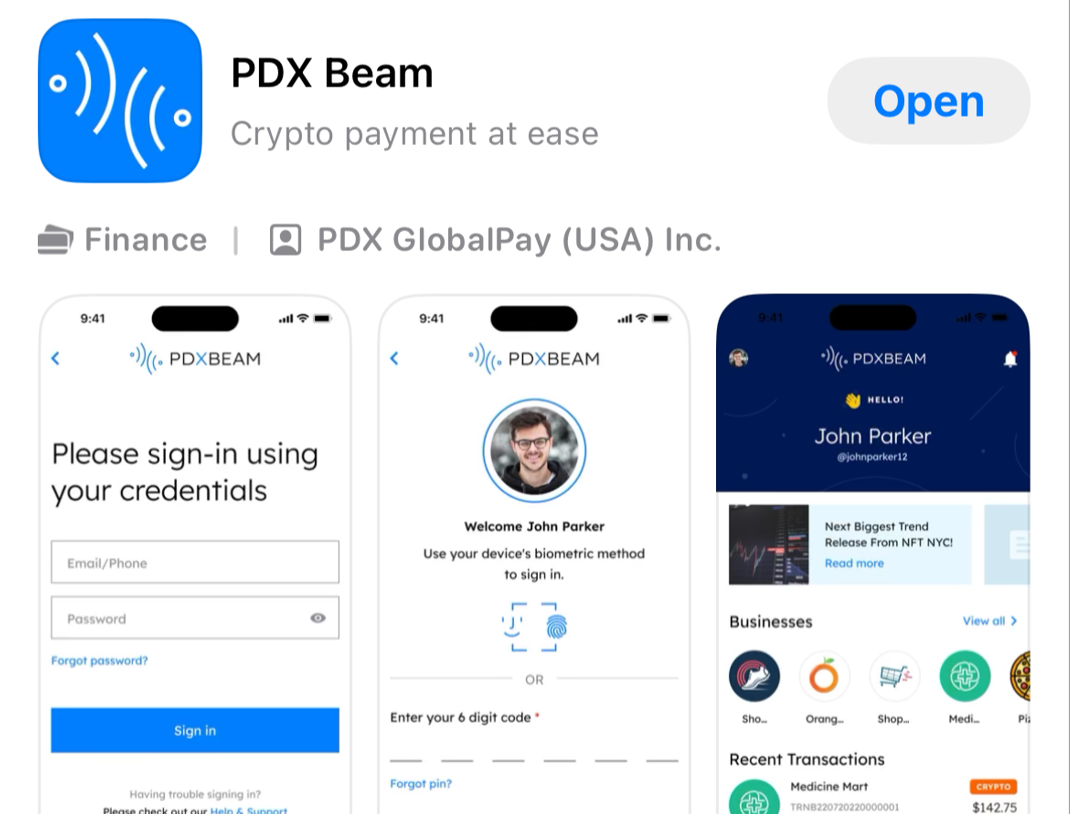 PDX Global's crypto-fiat payment app debuts on App Store and Google Play - 1