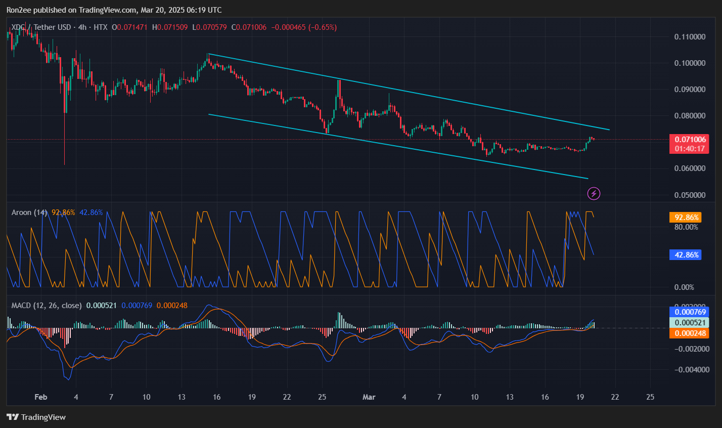 XDC interrupts from multi-weekly lower development of ecosystem - 1