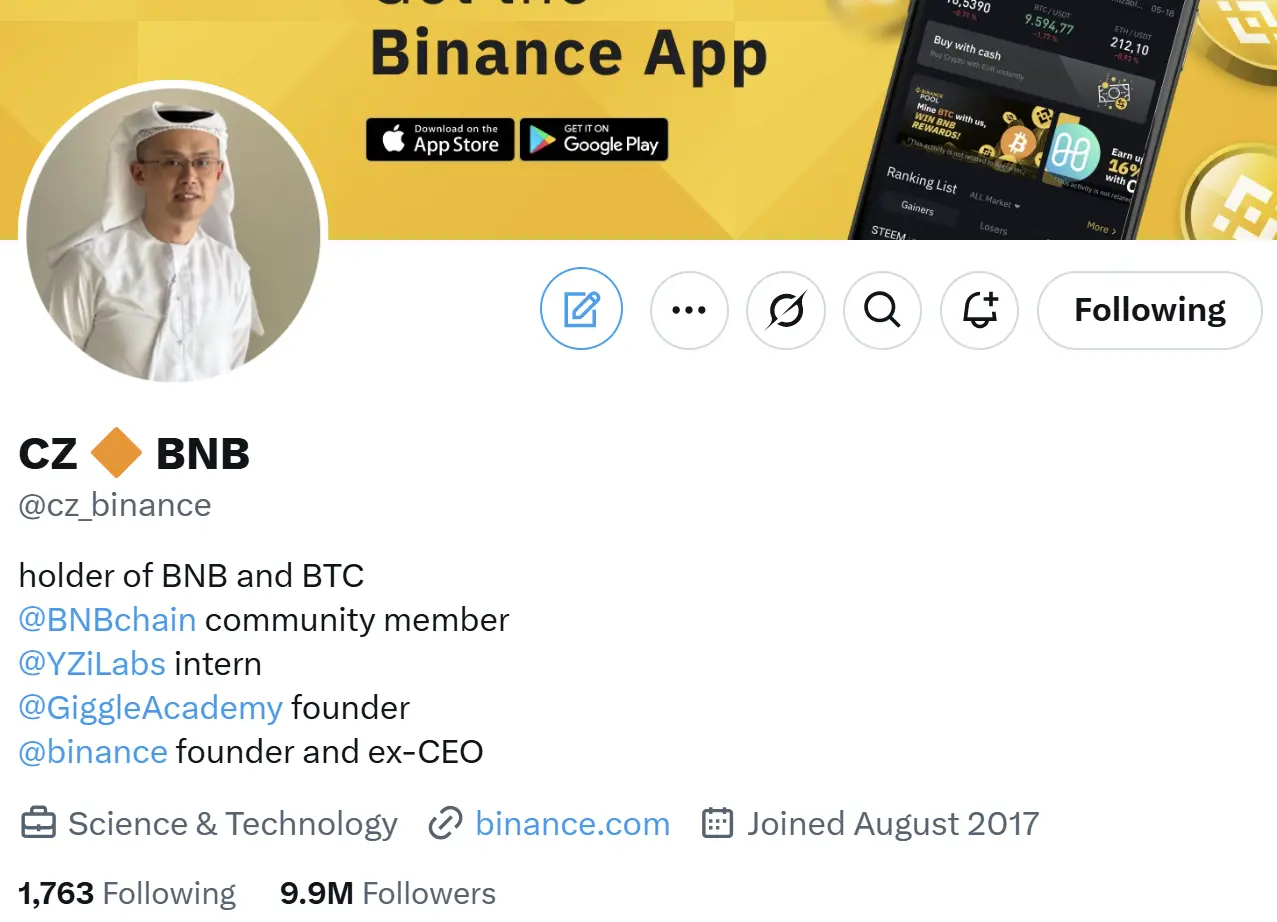 New memecoin on BNB Chain MUBARAK up over 100% over the week, buoyed by CZ's support - 2