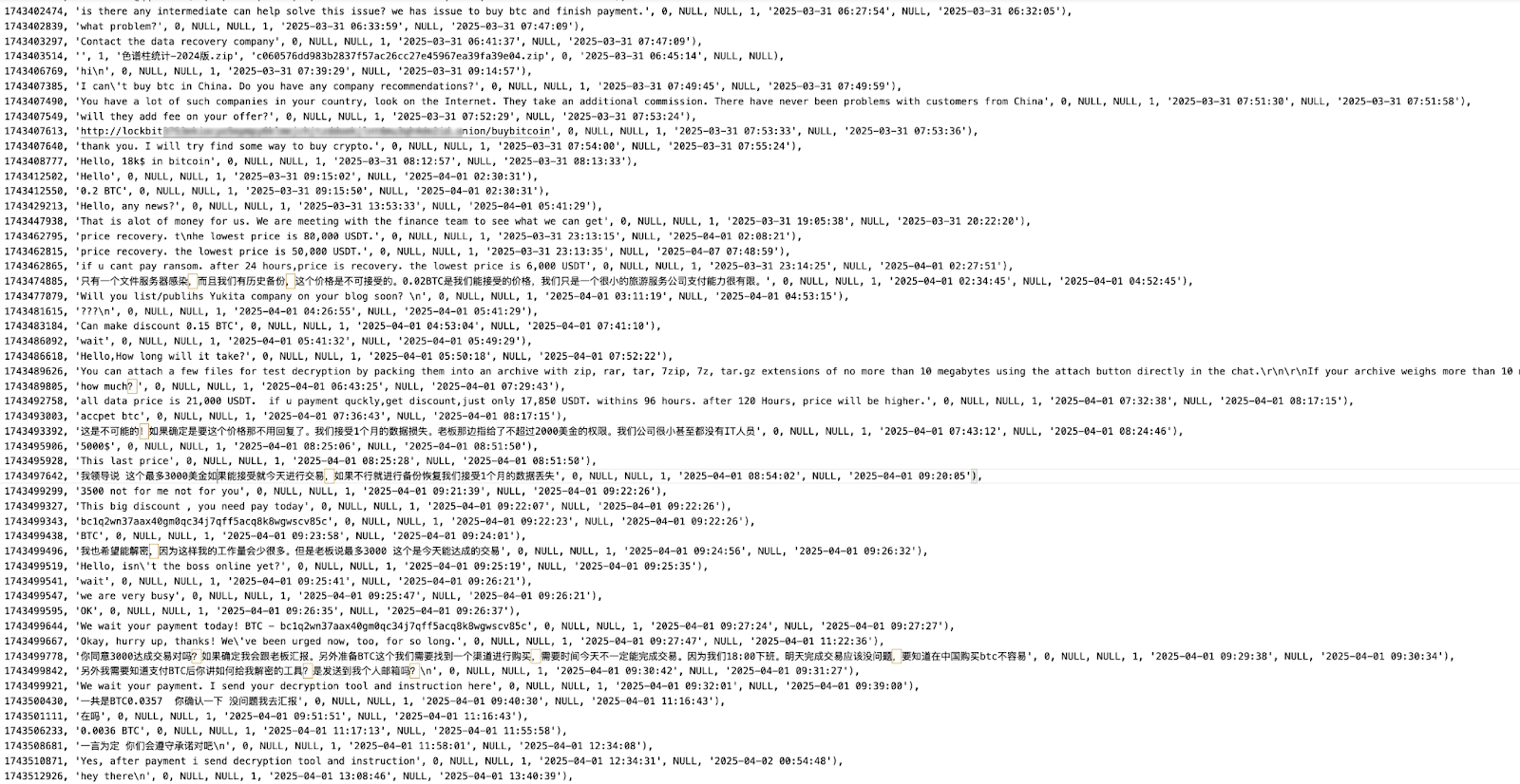 LockBit ransomware website hacked, database and Bitcoin keys leaked - 2
