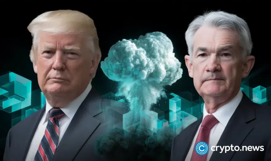 Trump slams Powell’s rate stance as BTC price flatlines