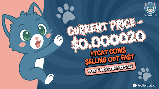 Troller Cat makes big strides, nears 33% crypto presale journey - 2