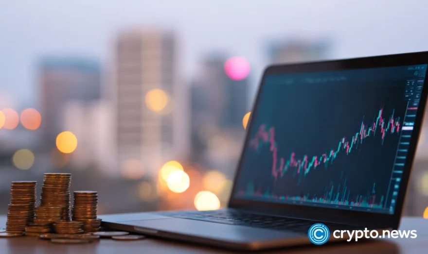 Ethereum price chart showing decline