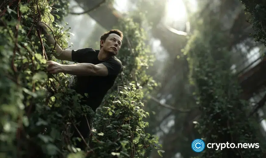 Elon Musk discussing AI erasing money, boosting Bitcoin